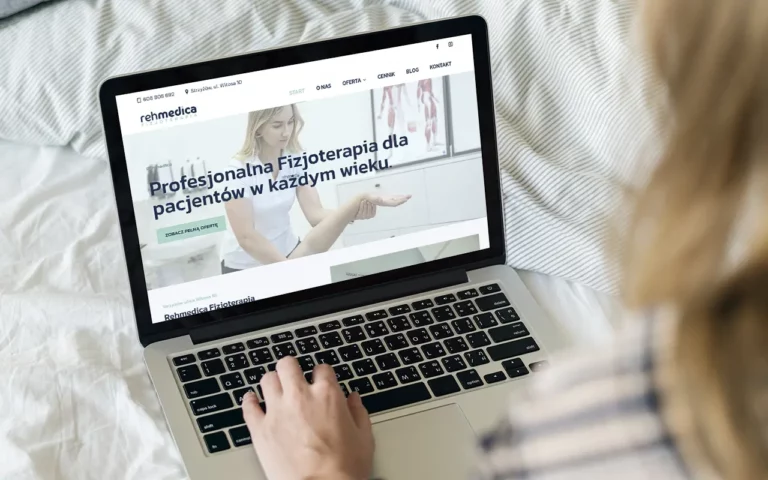 Strona www dla gabinetu fizjoterapii ze strzyżowa
