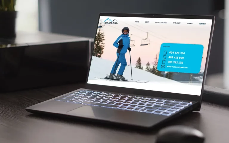 Strona www i e-commerce dla sklepu narciarskiego